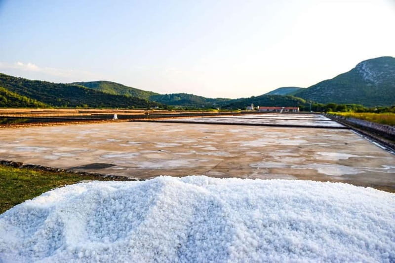 From Dubrovnik: Panorama Views, Ston Town and Saltworks - The Saltworks and Oyster Farming
