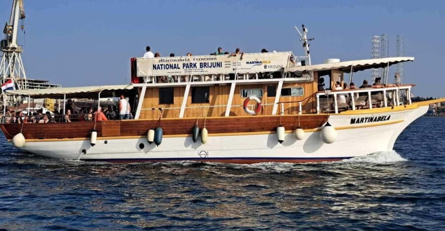 From Fazana: Dolphin watching sightseeing cruise at sunset - The Boat: Size, Comfort, and Atmosphere