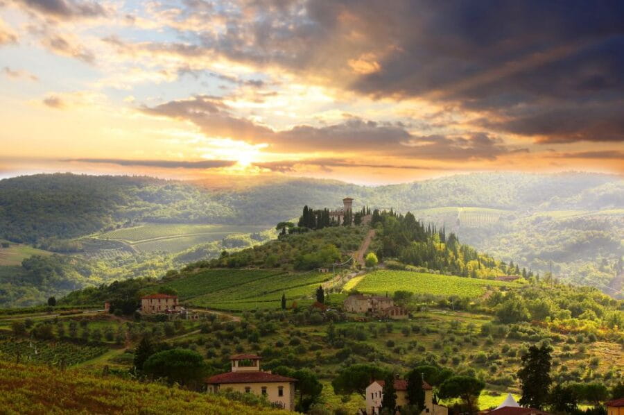 From Florence: Private Wine Tour with Dinner on an Estate - Entering Tuscanys Wine Country