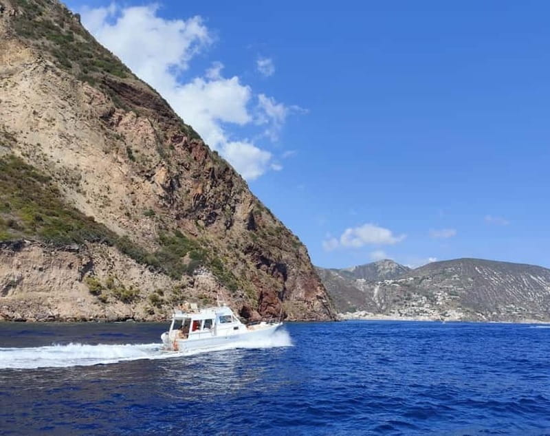 From Lipari: Alicudi & Filicudi boat tour (8 hours) SMALL GROUP - Discovering Filicudi: A Scenic Treasure