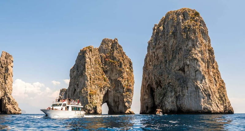 FROM NAPLES: Capri island Boat tour with stop swimming - The Boat Cruise: Limestone Caves and Iconic Landmarks