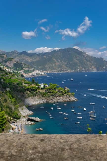 From Naples/Salerno: Group Tour to Positano, Amalfi, Ravello - The Scenic Drive and Live Commentary