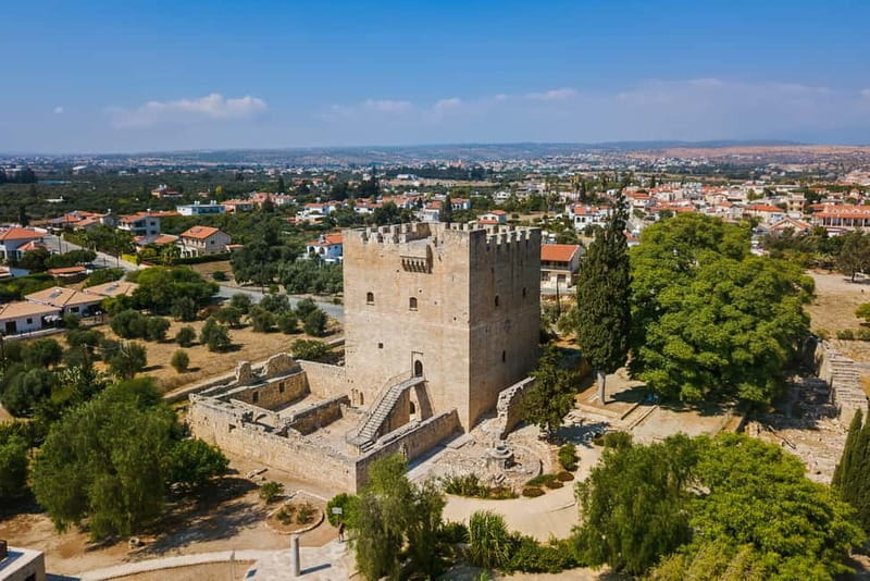 From Paphos: Guided Tour of Limassol with Rock of Aphrodite - The Medieval Charm of Kolossi Castle