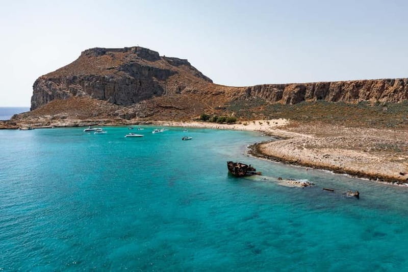 From Rethymno: Balos Lagoon & Gramvousa Peninsula & Pick-up - The Scenic Boat Cruise: First Stops at Balos Lagoon