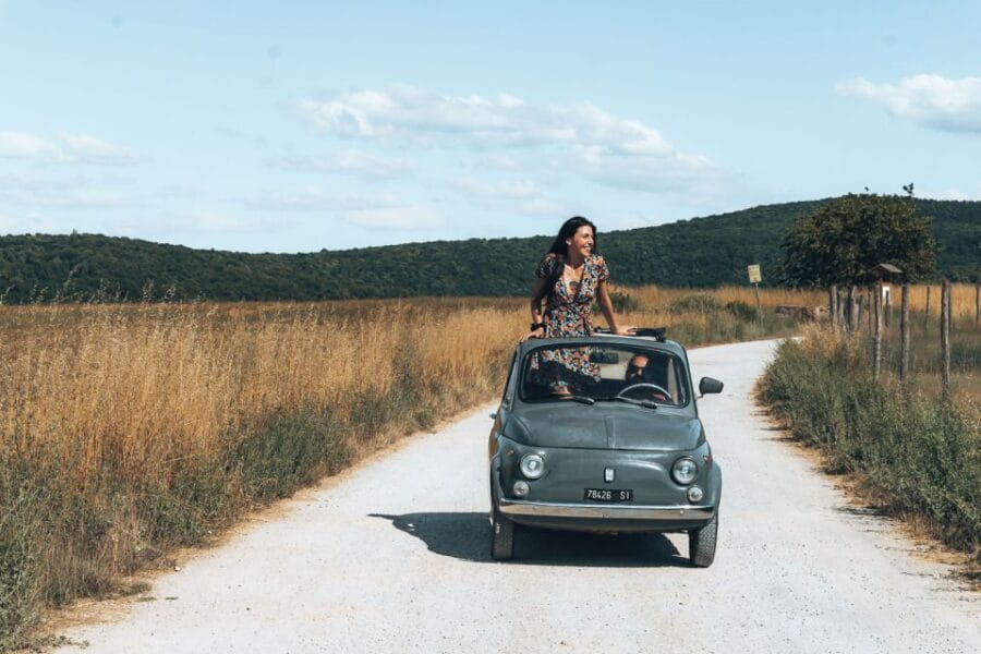 From Siena: Day Tour in a Vintage Fiat 500 with Winery - The Scenic Drive and Village Stops