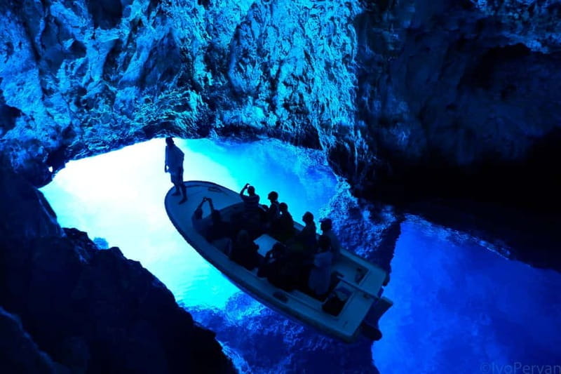 From Split: Blue Cave, Hvar, Mamma Mia, 5 Islands boat Tour - Exploring the Blue Cave: A natural marvel