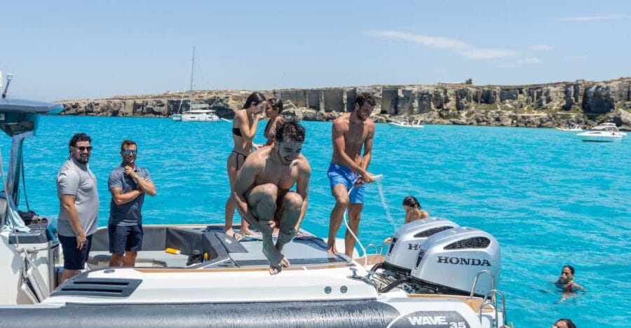 From Trapani: Egadi Islands Day Tour by Boat - The First Stops: Cala Azzurra and Cala Rossa