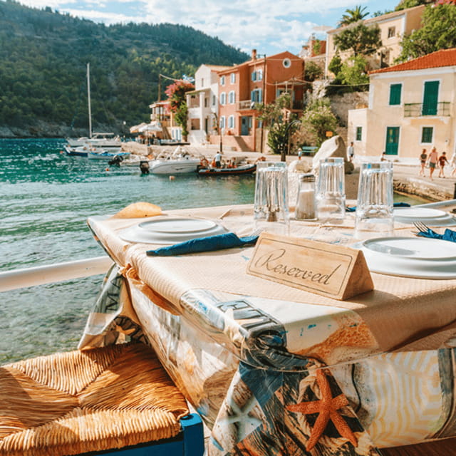 Full-day VIP Cruise & Tour to Kefalonia 2 in One - Lunch in Agia Effimia: Authentic Flavors in a Romantic Setting