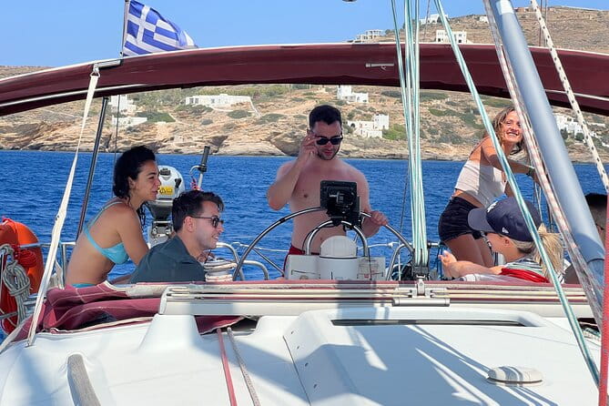 Half day Private Sailing cruise in Santorini island up to 6 pax - The Sum Up