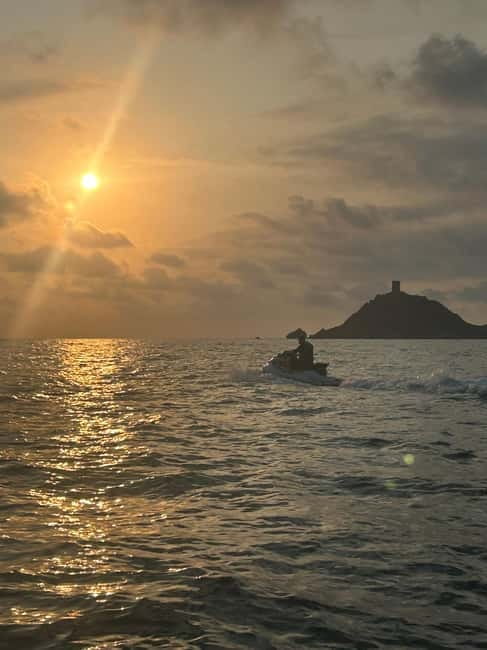 Jet ski sunset on the Ajaccio golf course - The Value of a Sunset Jet Ski Tour in Corsica