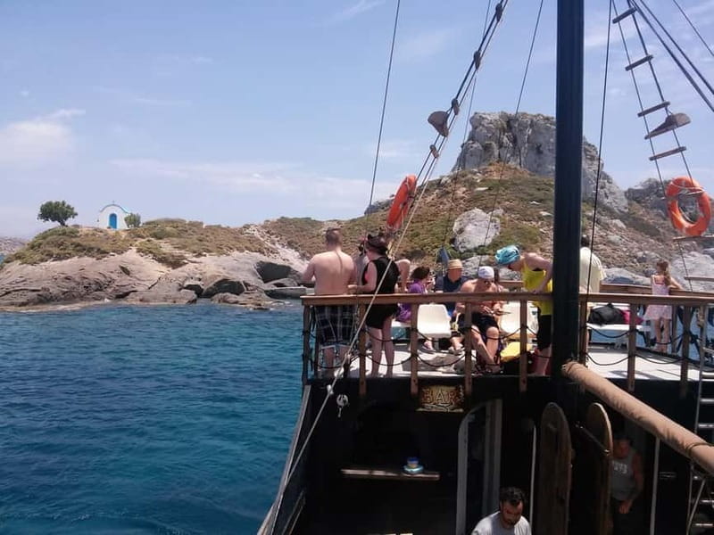Kardamaina: Pirate Boat Cruise to 3 Bays with BBQ Lunch - Setting Sail from Kardamena: How the Day Unfolds