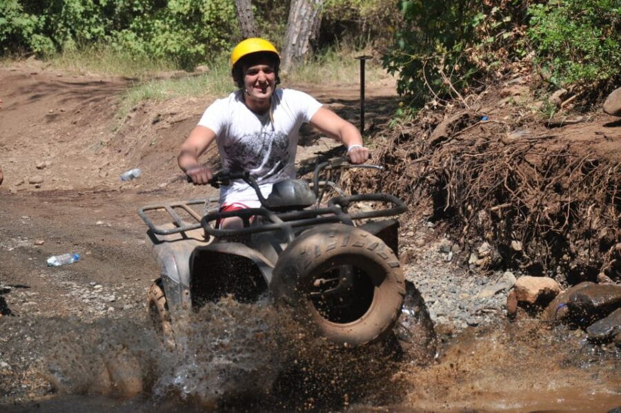 Kemer: Forest, Mud, and Streams Quad Safari Tour with Pickup - The Route and Terrain: Mud, Water, and Hills