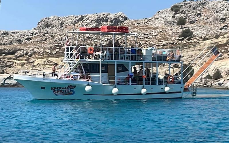 Lindos: The Aperoll Spritz boat trip, 4 swim stops - Pricing and What You’re Getting