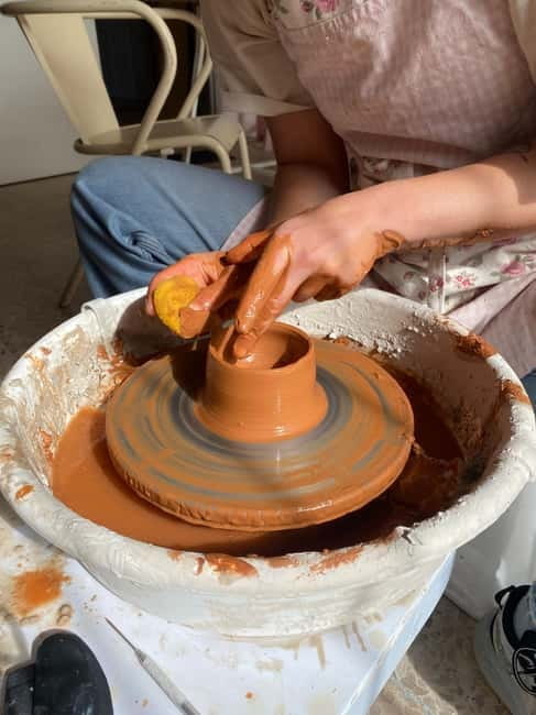 Lisbon: Pottery Wheel Lesson - Meditate With Clay - Introduction to the Pottery Wheel Experience