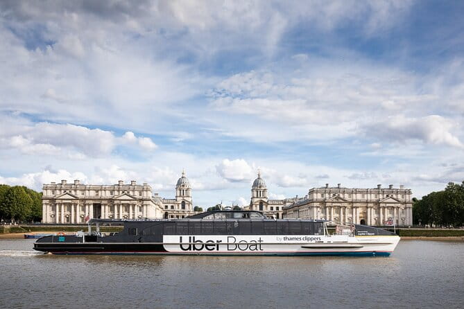 London: Naval College + Painted Hall + Uber Boat: One Way Trip - Navigating the Thames: The Uber Boat Experience