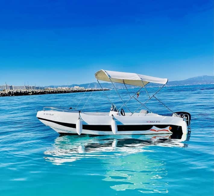 Malaga: 6-Seater Speedboat License-free Boat Rental - What to Expect at Each Stop