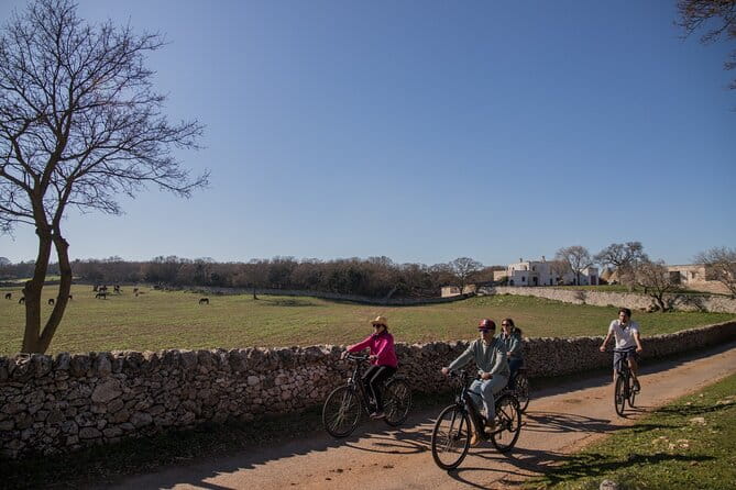 Martina Franca e-Bike tour . Visit a breeding and a dairy farm - The Heart of the Itria Valley: Trulli and Dry Stone Walls