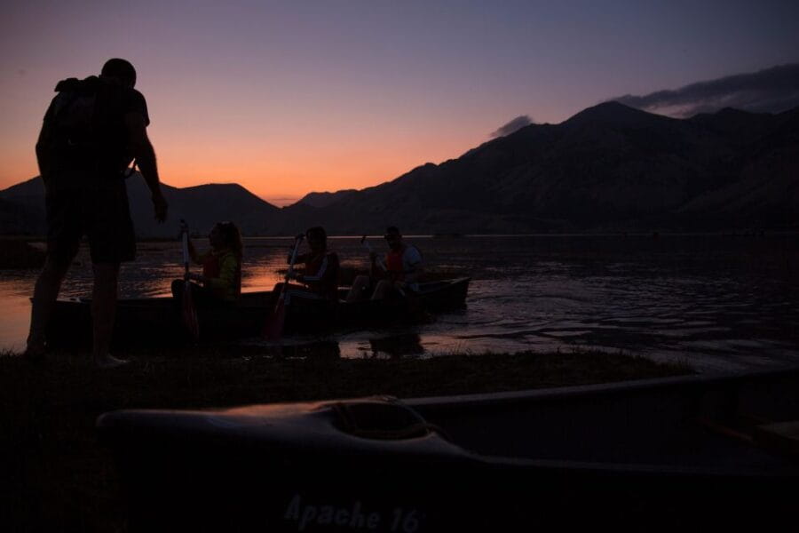 Matese Regional Park: canoe excursion with sunset aperitif - Exploring Lake Matese: A Scenic Paddle in the Highest Italian Karst Lake