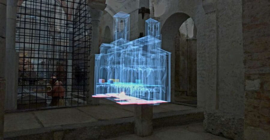 Milan | In the Crypt of time, holographic tour - Entering Milan’s Past in a New Dimension