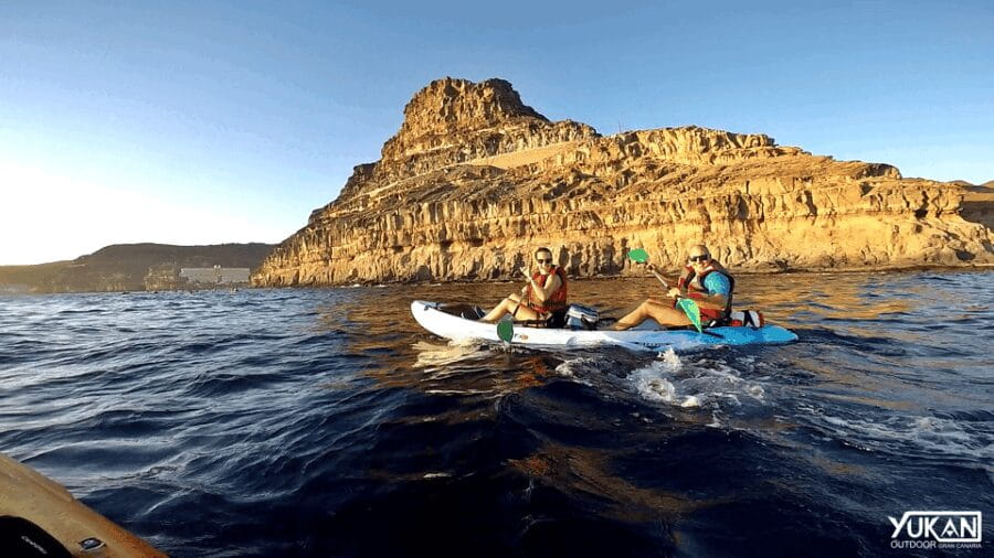 Mogán: Guided Kayak to Caves and Snorkeling Tour - Snorkeling in Clear Waters: An Underwater Peek