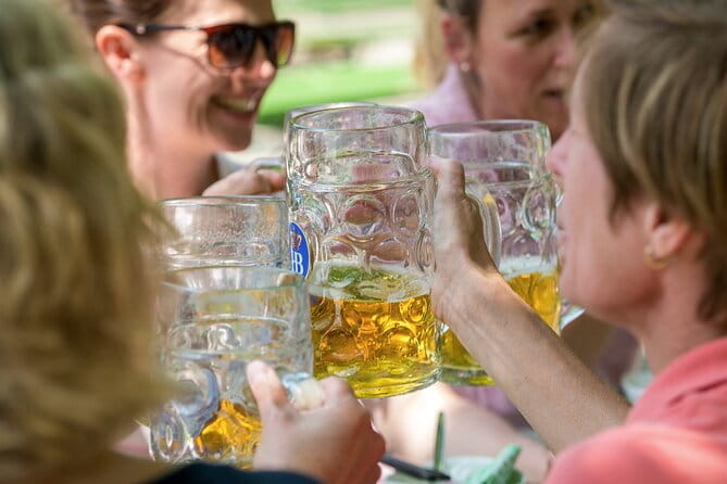 Munich Private City Bike Tour and English Garden - The Hofbräukeller Beer Garden: A Perfect Finish