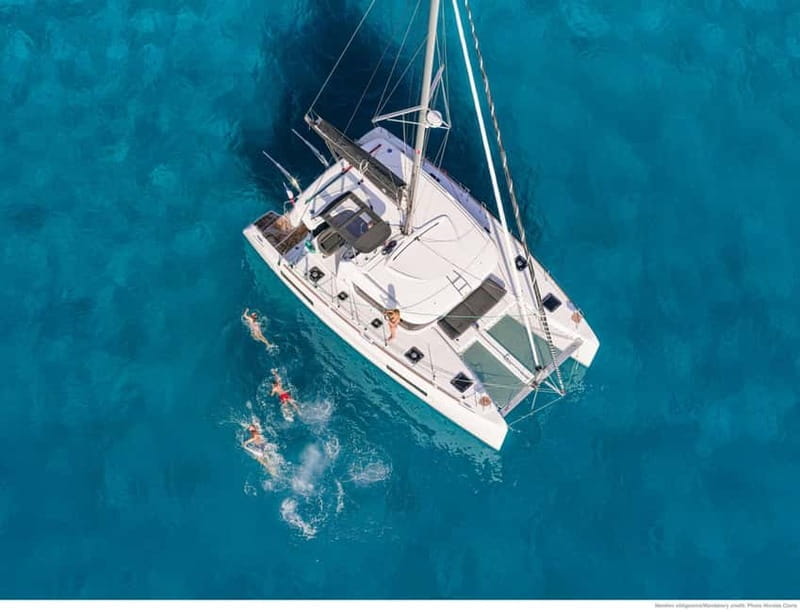 Mykonos: Rhenia Island Catamaran Cruise with Meal and Drinks - The Allure of Sailing from Tourlos