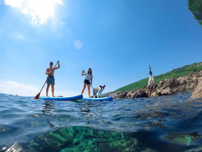 Opatija: Good morning SUP adventure - Snorkeling and swimming in azure coves