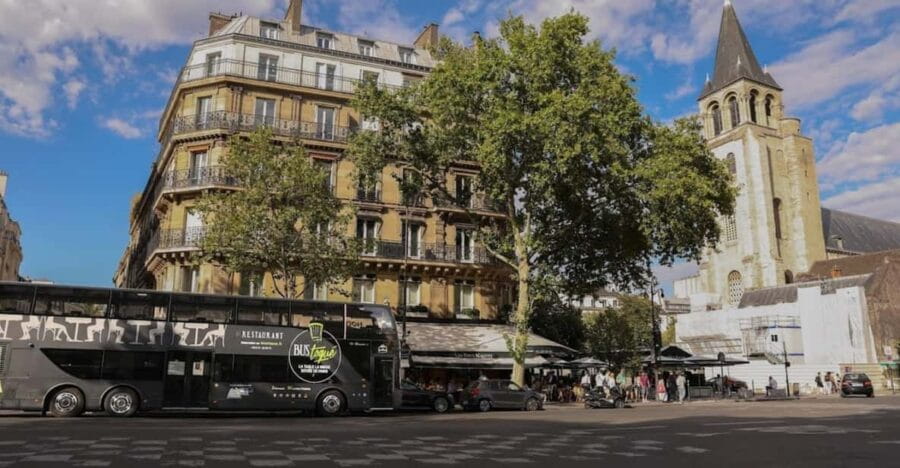 Paris Bus Toqué St Germain 5-Course Dinner/Champagne - Price and Logistics