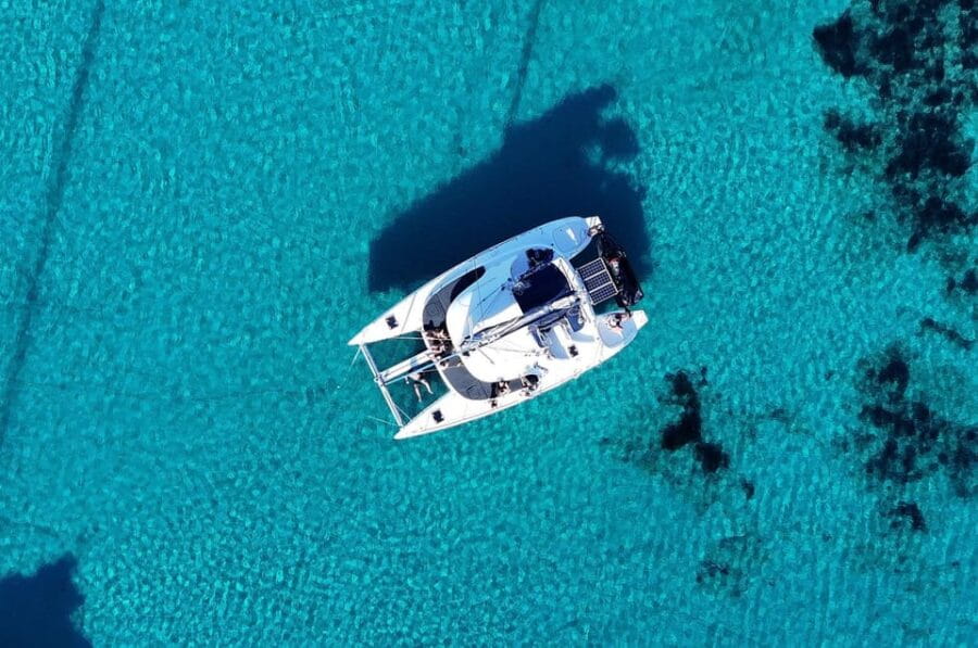 Private Catamaran Cruise Mykonos Delos with Meals & SUP - Who Will Love This?