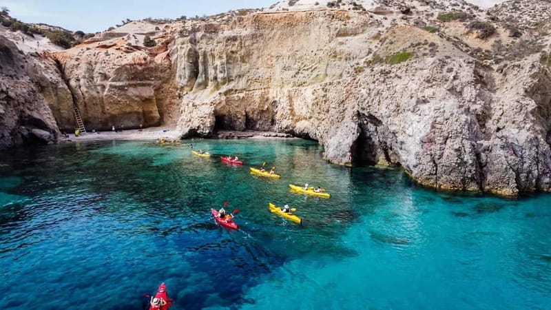 Private Kayaking Tour to the secrets of Milos - Discovering the Volcanic Coastline of Milos