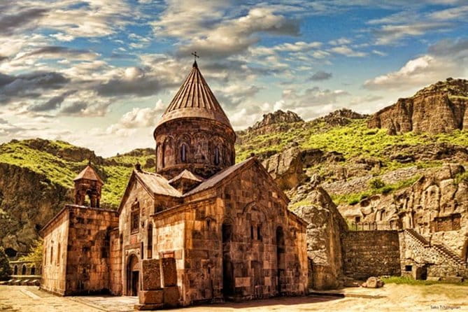Private tour to Garni-Geghard-Arch of Charents-Tsaghkadzor-Lake Sevan - The Cave Monastery of Geghard and Mount Ararat Views