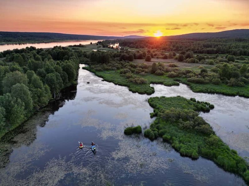 RELAXING CANOE & PANORAMIC SAUNA EXPERIENCE FROM ROVANIEMI - Price and Value