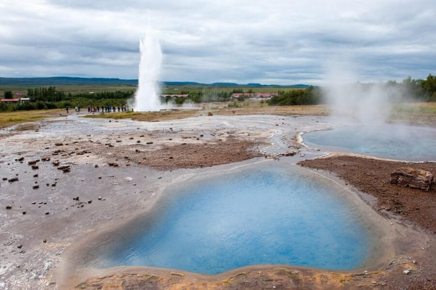 Reykjavik: Golden Circle Tour and Sky Lagoon Entry Ticket - Geysir Geothermal Area: Watching Natures Power Erupt
