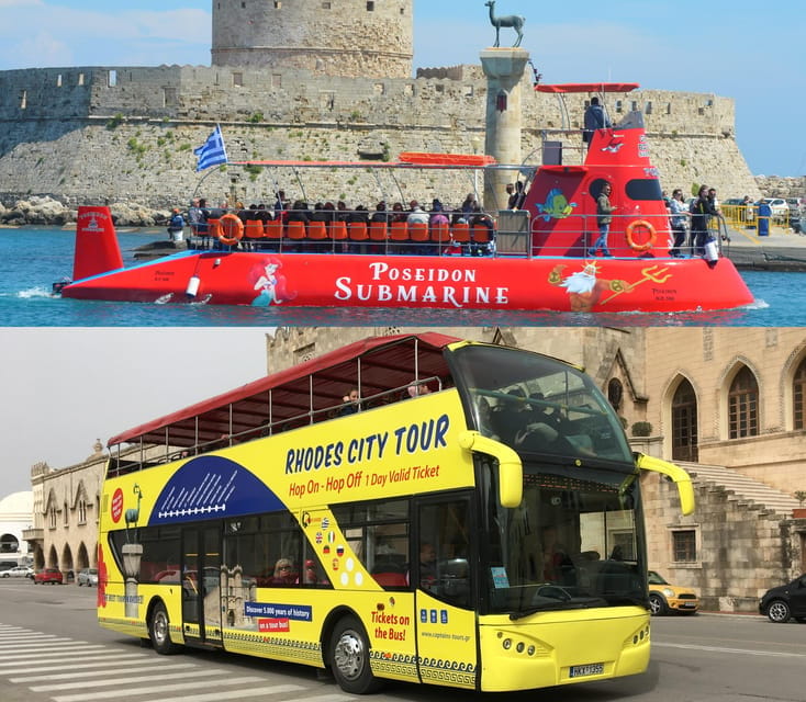 Rhodes: Combo Ticket - Hop On Hop Off Bus & Submarine Cruise - Who Will Love This Experience?