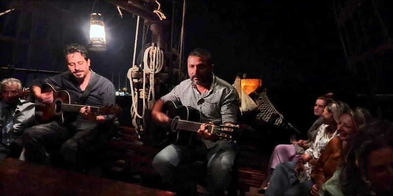 Rhodes: Night Cruise with Live Music and Sightseeing. - The Sights: Old and New Rhodes from the Water