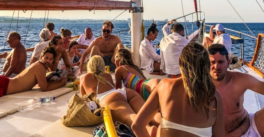 Rhodes Town: Sunset Boat Cruise with Drinks & Snacks - The Sum Up