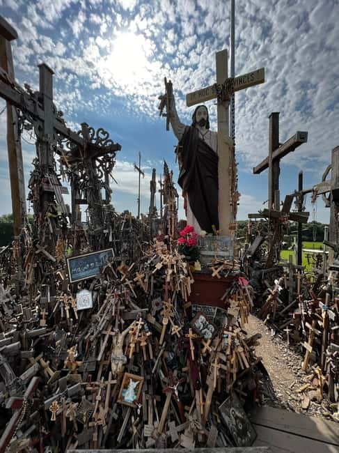 Riga-Vilnius:Rundale palace/Hill of Crosses/Medieval Kernave - The Hill of Crosses: A Sacred Symbol of Faith and Hope