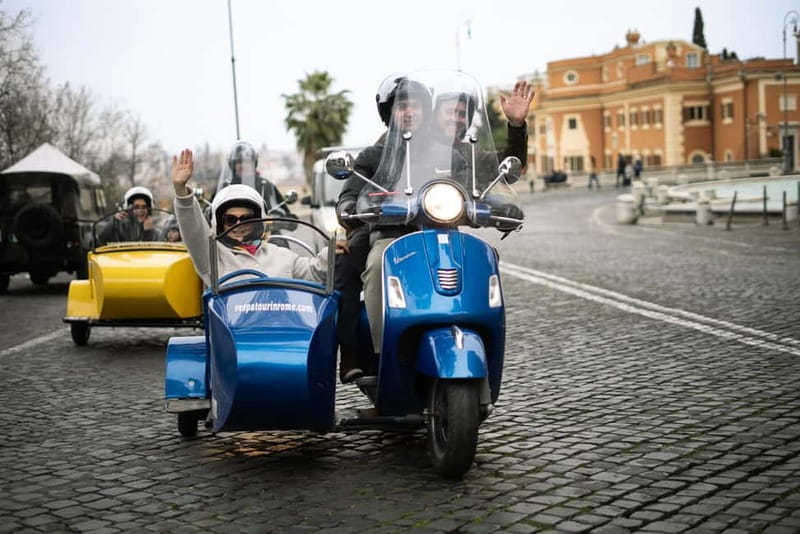 Rome: Vespa Sidecar Food Tour with Driver - Food Tasting in Trastevere: Authentic Pizza and Coffee