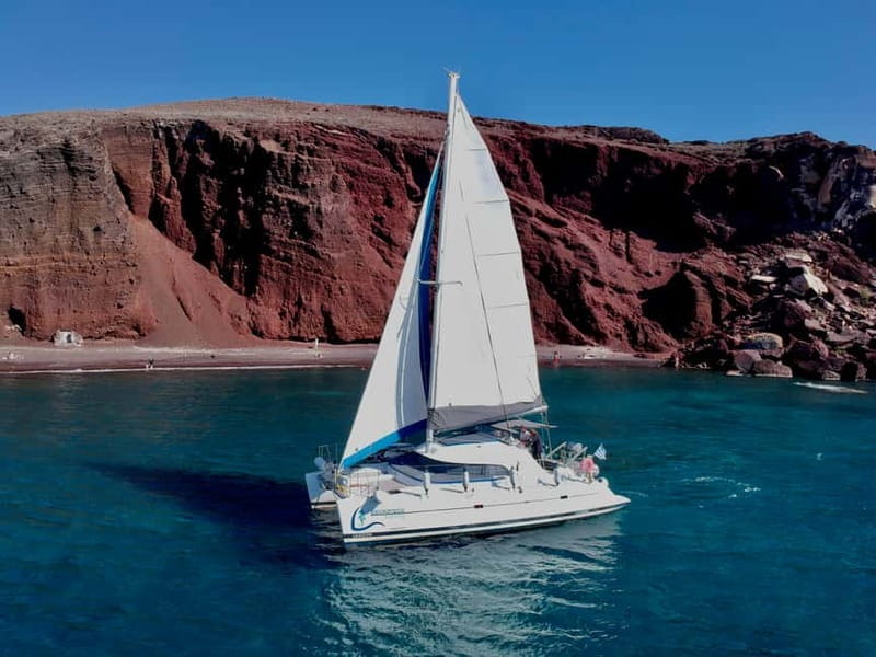 Santorini: Catamaran Cruise with Food and Drinks - Key points / Takeaways