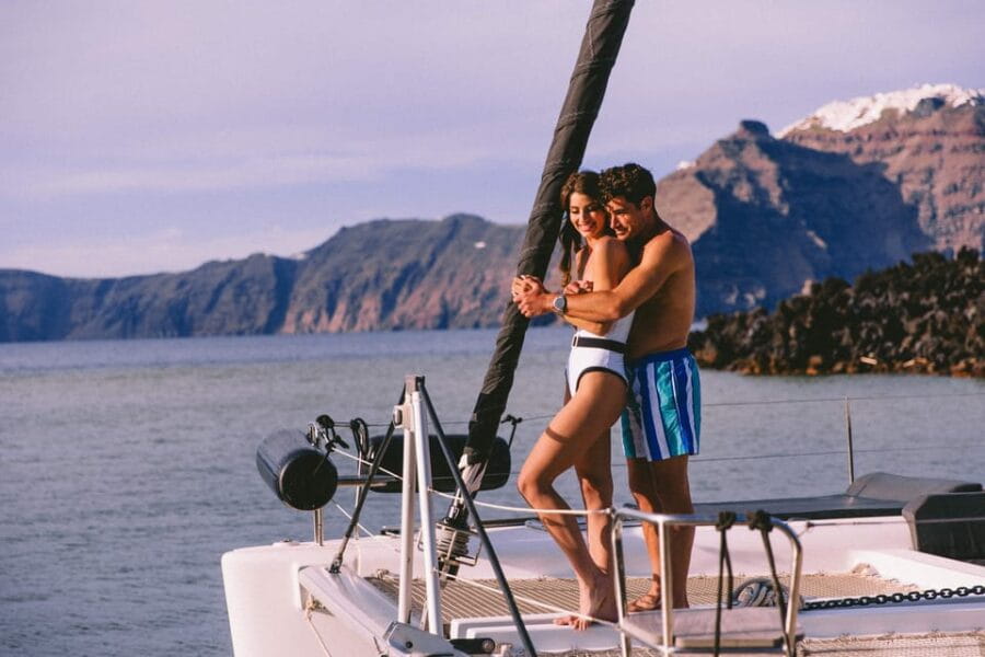 Santorini: Private Catamaran Tour with BBQ Meal and Drinks - Who Should Consider This Experience?