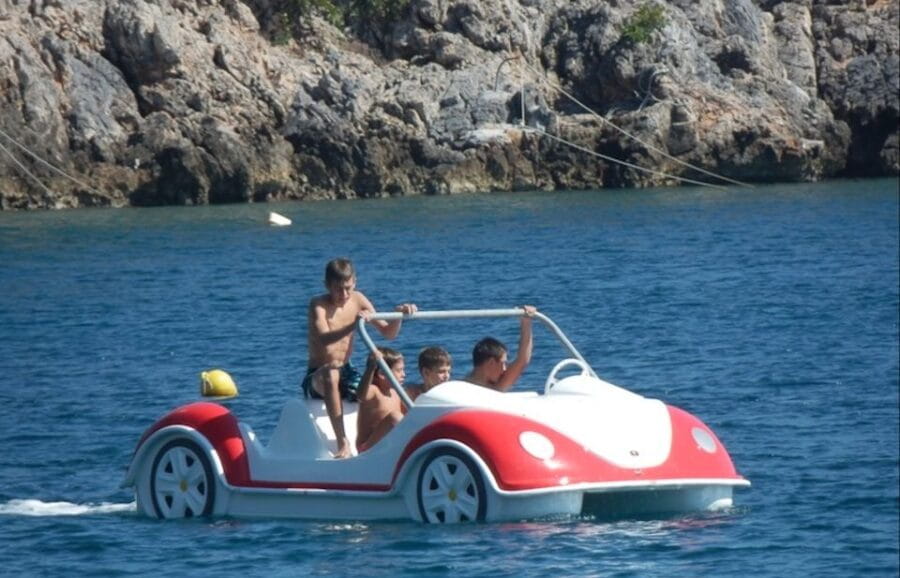 Santorini: Sail into Serenity with Our Pedal Boats - Who Should Skip It
