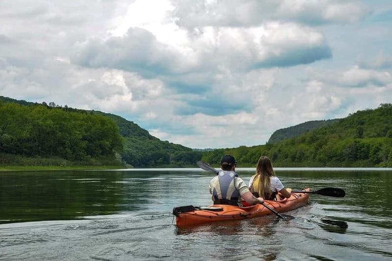 Stamboliski dam lake kayaking day tour - Passing Through the Historic Gorge