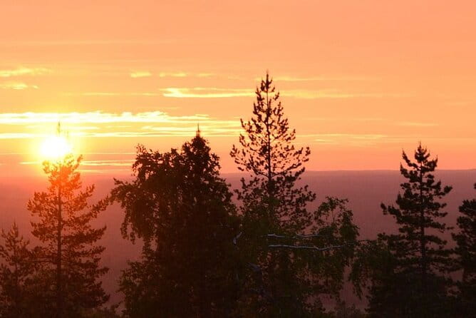 Sunset at the Arctic Circle - The Sunset and the Mountain’s Unique Setting