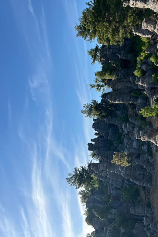 Tazi Canyon-Selge Antique City and Devil's Stones from Side - Exploring Ancient Selge: A Step Back in Time