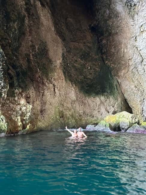 Vlora: Haxhi Ali Cave and Karaburun Peninsula Speedboat Tour - Entering The Haxhi Ali Cave