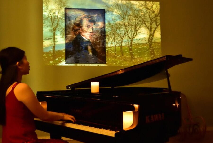 Warsaw Concert: Chopin  Painted by Candlelights with Wine - A Concert That Connects Music, Art, and History