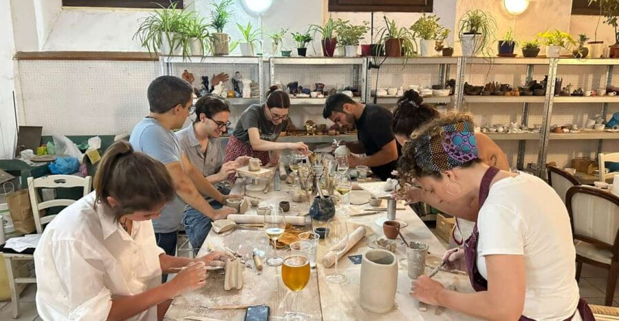 Wine and Pottery Workshop at Smart Lab Verona - The Charm of Smart Lab Verona
