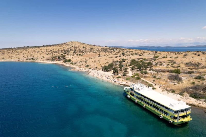 Zadar: Boat Trip to NP Kornati with stop on Lavdara & Ugljan - Lavdara: The Private Beach and Swimmer’s Paradise