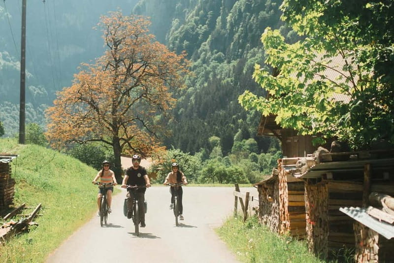 Interlaken - Lauterbrunnen E-bike Tour: Valley of Waterfalls - Riding Out of Interlaken: Scenic Valley Approach