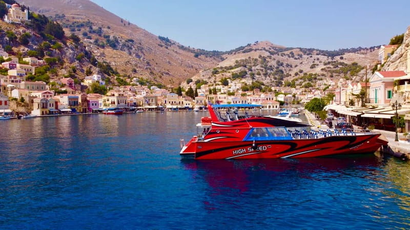 Kolymbia: High-Speed Boat to Symi Island & St George's Bay - Symi: A Colorful Harbour Town